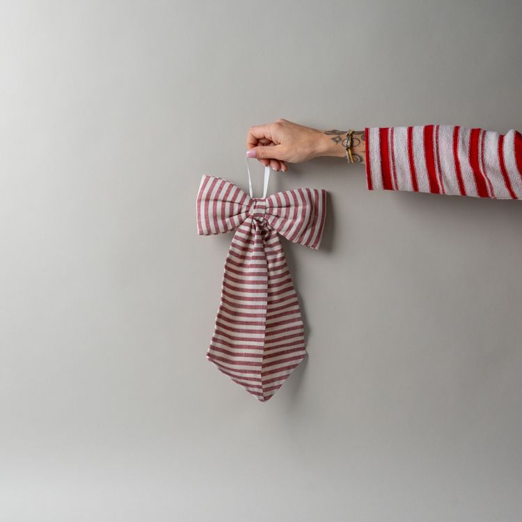 Berry Stripe Bow Decorative Objects Luxe B Co (Faire) Medium
