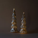 Silver Glass LED Holiday Tree