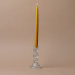 Reeded Glass Candle Holder candle holder Indaba Clear Glass
