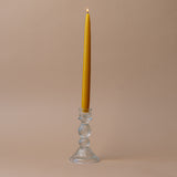 Reeded Glass Candle Holder candle holder Indaba Clear Glass
