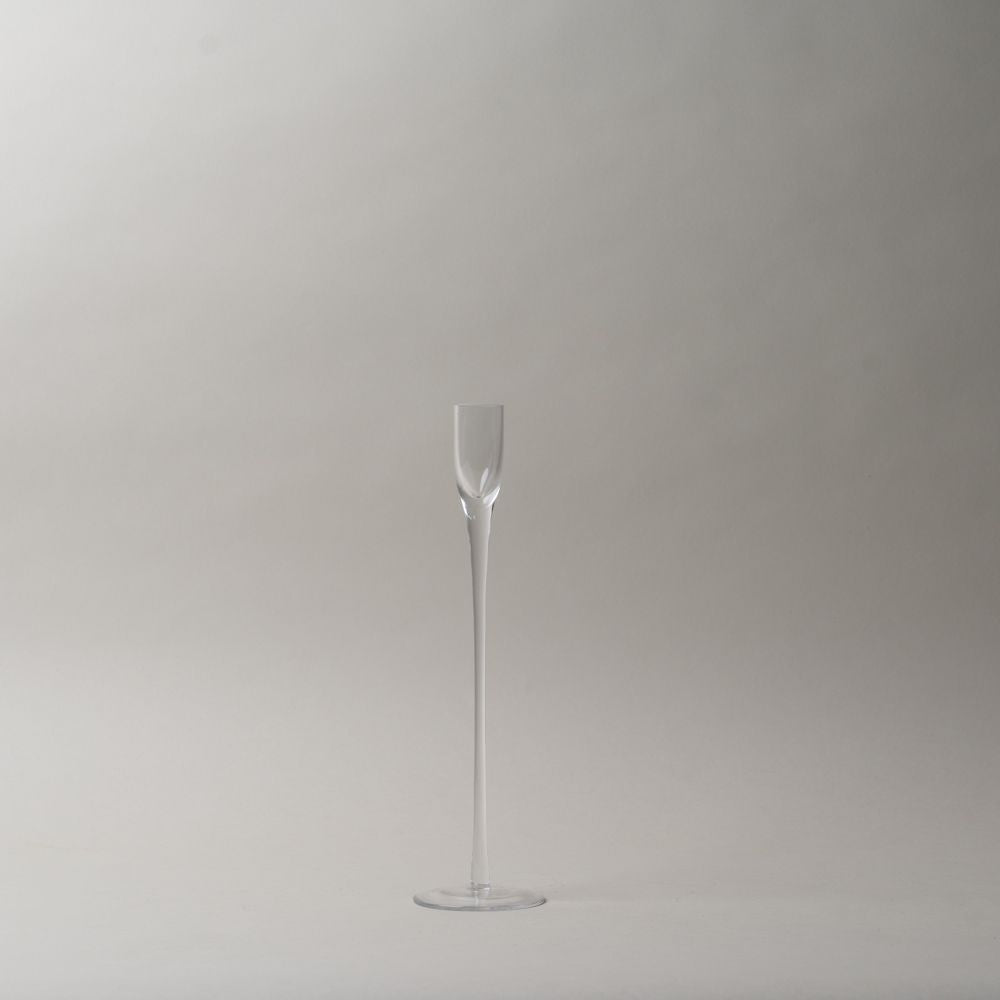 Flute Style Glass Taper Holder CHRISTMAS 2025 Abbott Collection Large