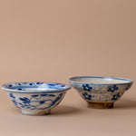 Vintage Blue Floral Bowl 0-VINTAGE-pot Hauer Market
