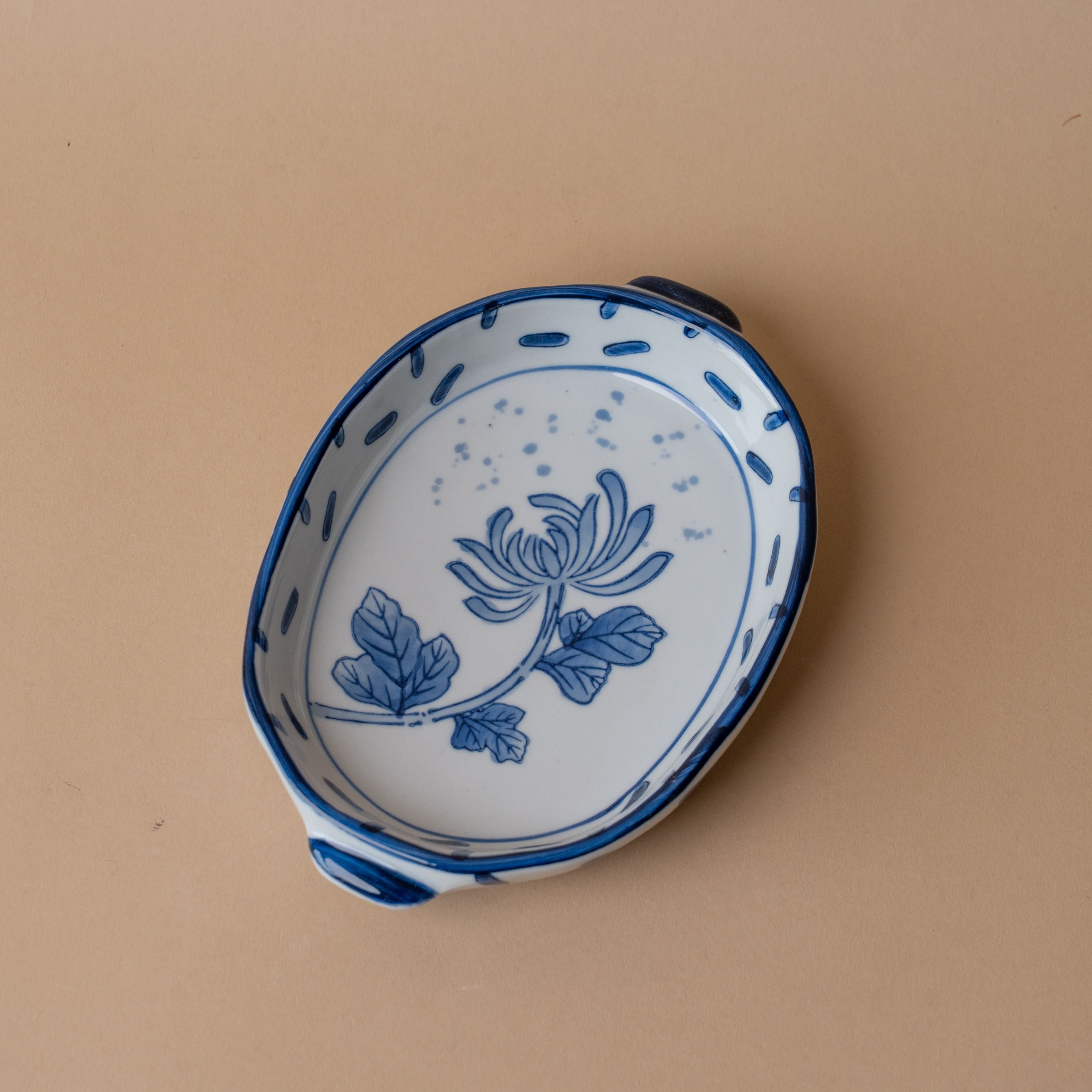 Floral Stoneware Baker baking dish Creative Co-op (DYA) No. 2