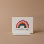 Congratulations Rainbow Card greeting card Inkwell Cards (Faire)