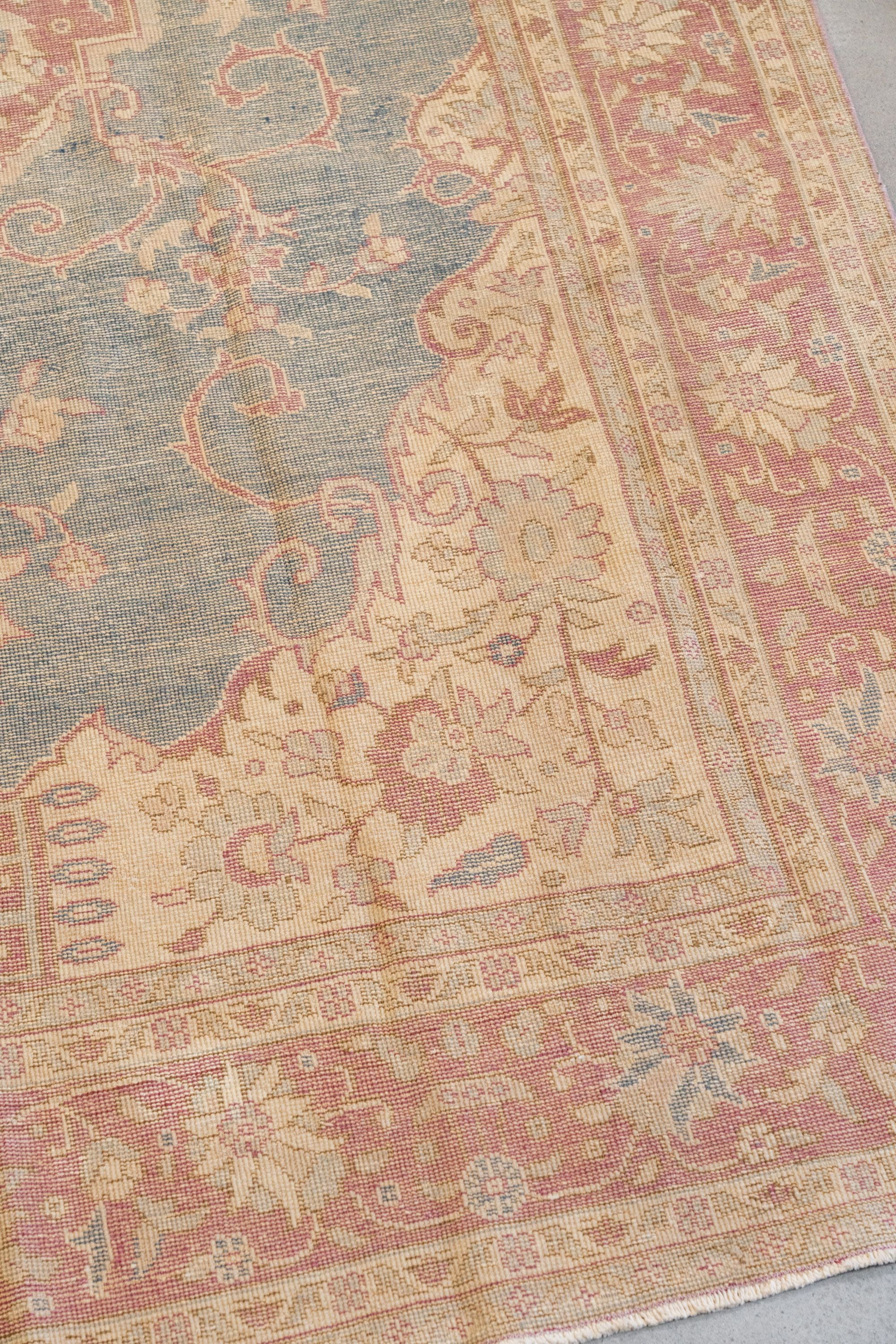 Vintage Turkish Oushak 10'2" x 6'7" VINTAGE - rug Rug & Weave Rugs
