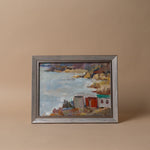 "Coastal Town" Framed Vintage Painting ARTWORK - vintage painting Hauer Market