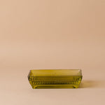 Olive Pressed Glass Soap Dish soap dish Creative Co-op (DYA)
