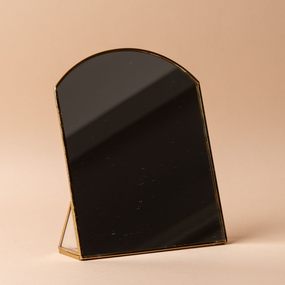 Brass Finish Vanity Mirror vanity mirror Creative Co-op (DYA)