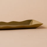 Scallop Tray with Brass Finish
