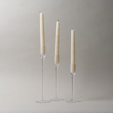 Flute Style Glass Taper Holder CHRISTMAS 2025 Abbott Collection