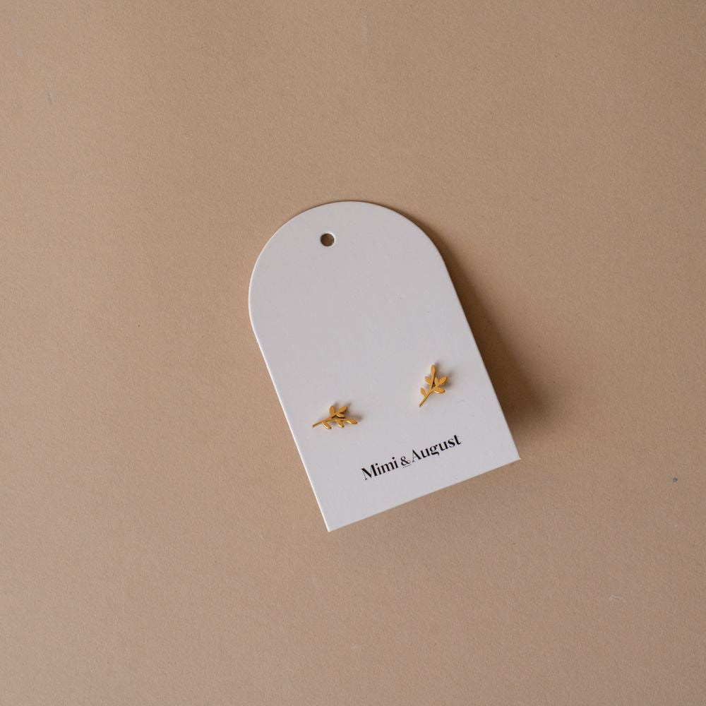 Gold Plated Branch Earrings jewelry Mimi & August (Faire)