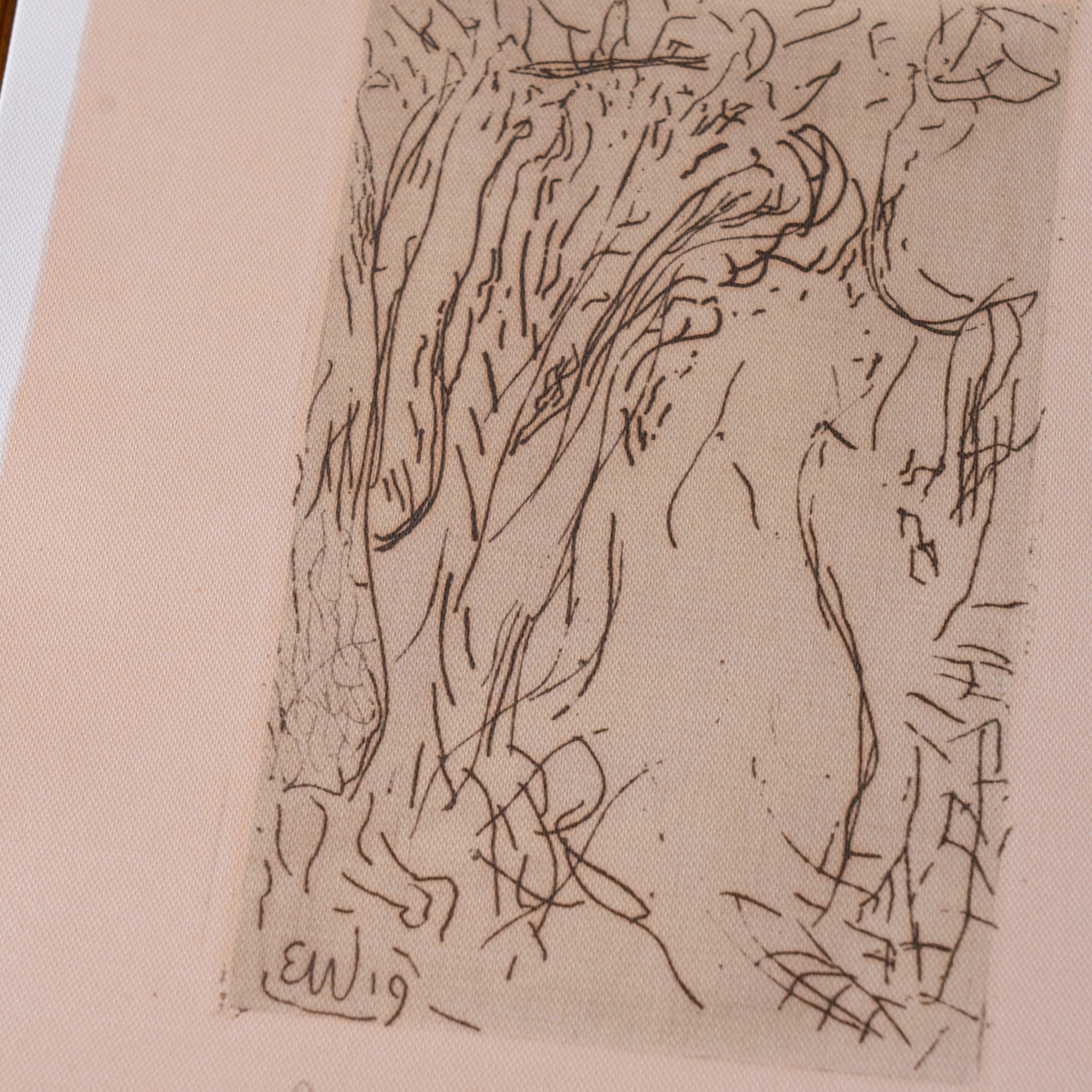 Abstract Forest Framed Canvas ARTWORK - framed print Morel (Faire)