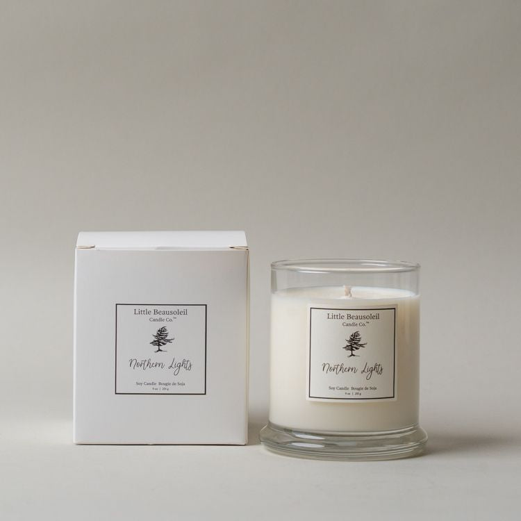 Little Beausoleil Soy Wax Candle Collection CHRISTMAS 2025 Little Beausoleil Candle Co. Northern Lights