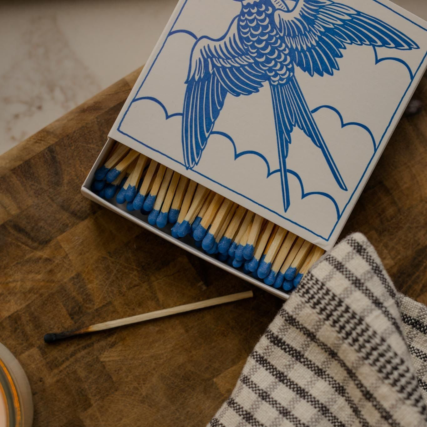 Decorative Safety Matches - Blue matches Archivist Gallery (Faire)