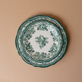 Green Faustine Floral Plate