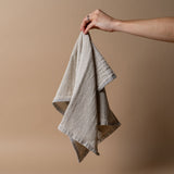 Woven Cotton Hand Towel - Charcoal & Stone hand towel DANICA (Faire) Stone