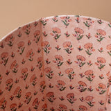 Floral Block Print Waste Basket