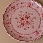 Red & Pink Floral Plate Collection dinnerware David Shaw