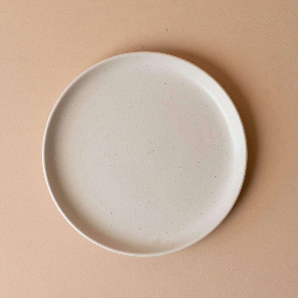 Ceramic Vanilla Plate plate David Shaw Dinner Plate