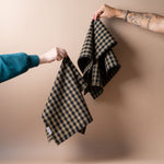 Gingham Dish Towel Set tea towel set Luxe B Co (Faire) Olive Gingham