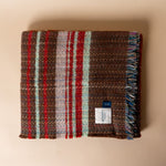 Recycled Wool Throw Blanket Blanket Atlantic Blankets (Faire) Red Stripe