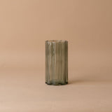 Petal Edge Drinking Glass glass cup Rosha Living Inc (Faire) Green