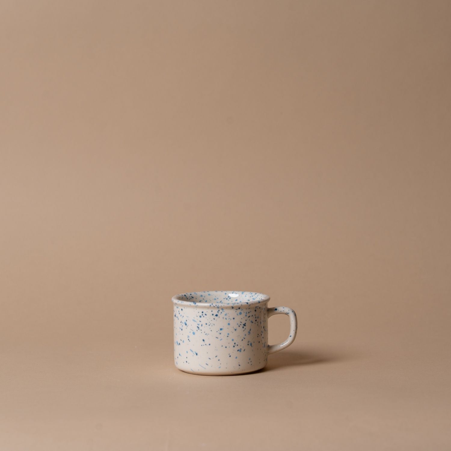 Blue Splatter Stoneware Mugs mug Abbott Collection Cappucino Cup