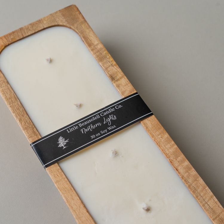 Little Beausoleil 6 Wick Soy Wax Candle Bowl CHRISTMAS 2025 Little Beausoleil Candle Co. Northern Lights