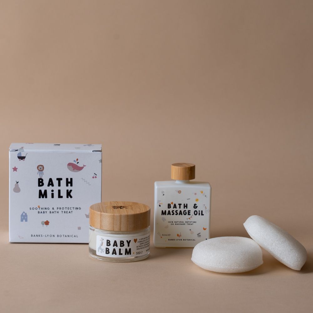 Baby Konjac Sponge Set FINNBIRD - bath sponge Banks-Lyon Botanical (Faire)