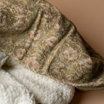 Floral Sherpa Throw Blanket blanket Indaba