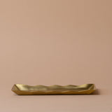Scallop Tray with Brass Finish