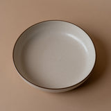 Ceramic Vanilla Bowl with Espresso Detail bowl David Shaw