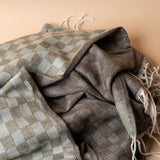 Jacquard Check Throw Blanket blanket Indaba