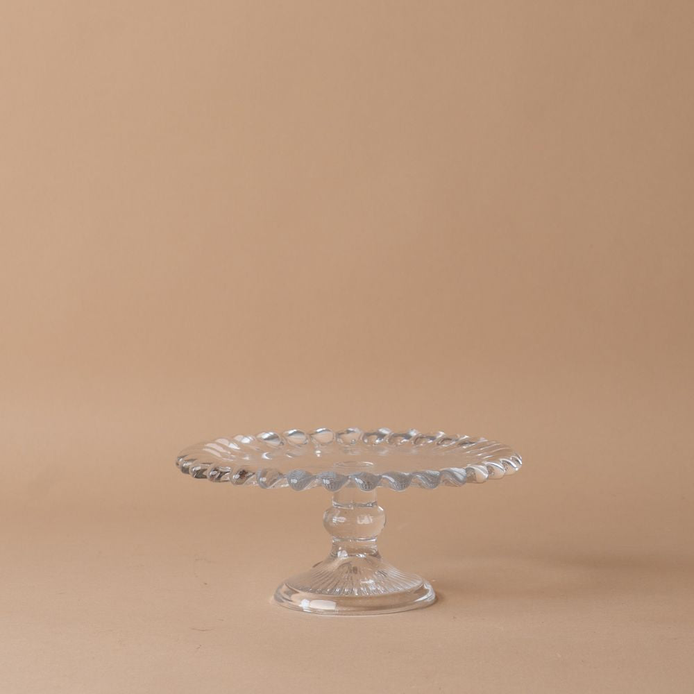 Scallop Edge Glass Pedestal pedestal Abbott Collection