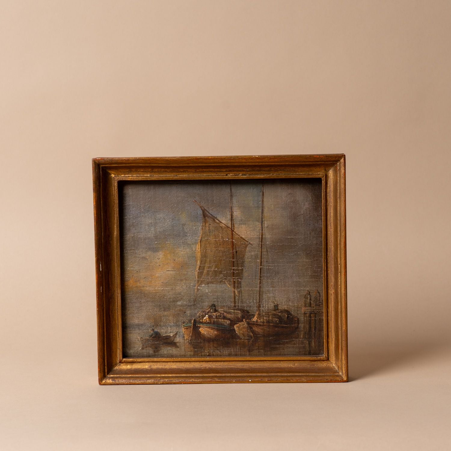 "Voyage No. 1" Framed Vintage Painting ARTWORK - vintage painting Hauer Market