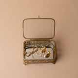 Filigree Mirrored Storage Box decorative box Silver Tree Home & Holiday (Faire)