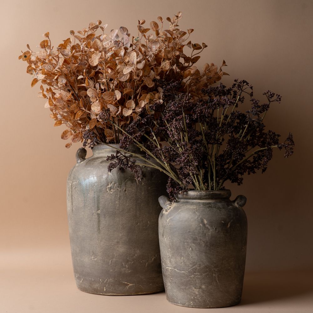 Aged Urn with Handles vase Indaba