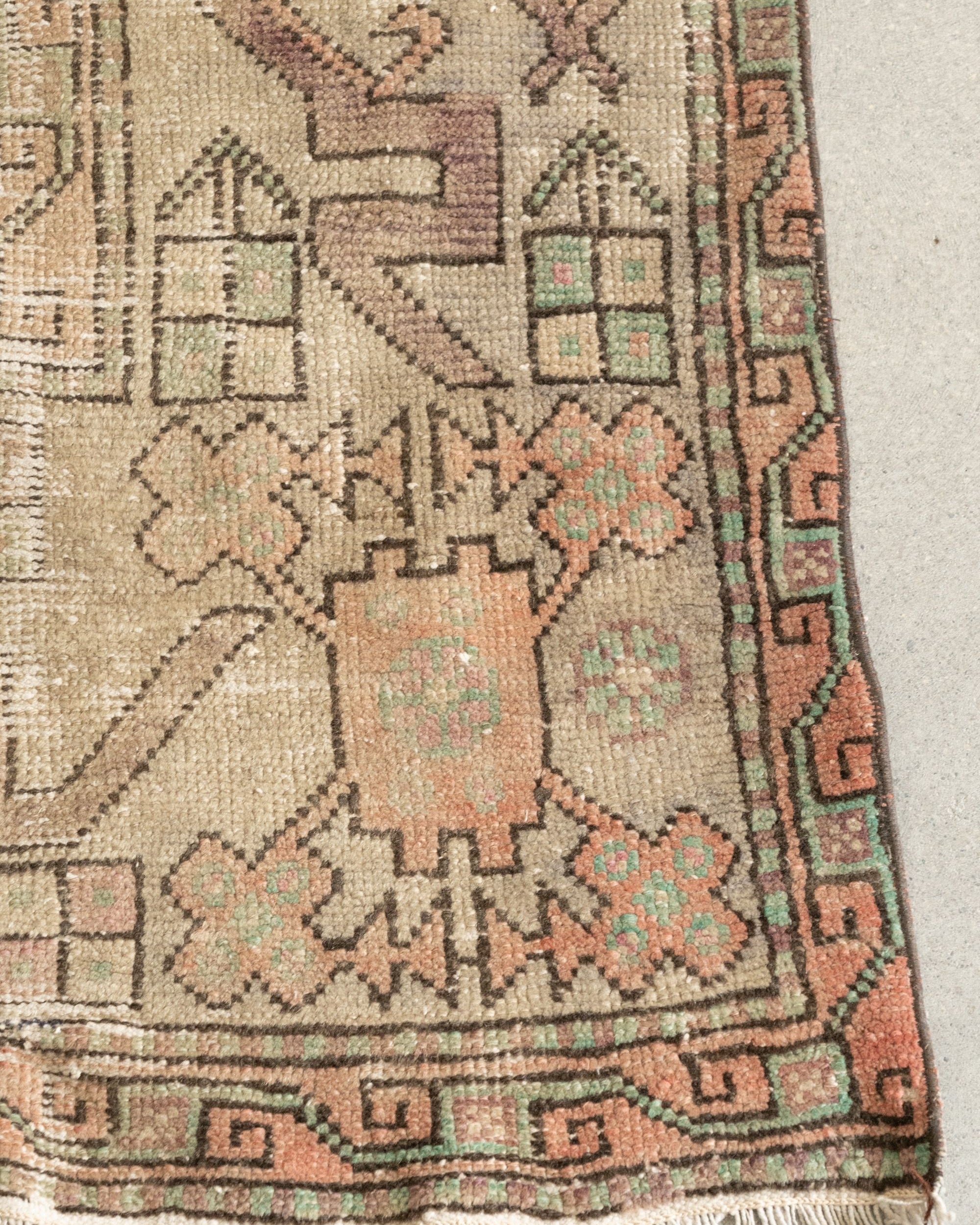 5'8" x 8'7" Vintage Turkish Oushak Rug VINTAGE - rug Rug & Weave Rugs