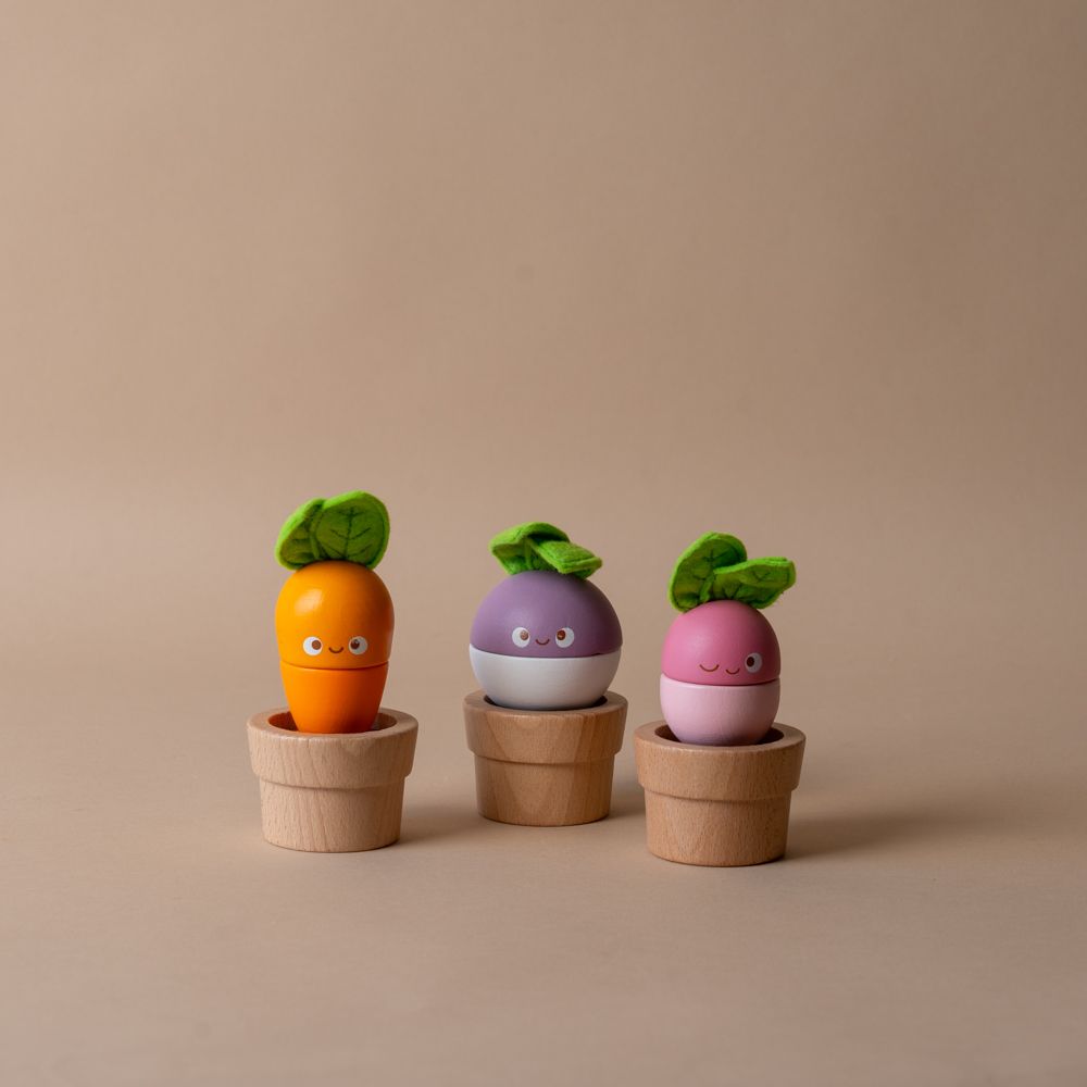 Wooden Stacking Vegetables FINNBIRD - wood toy FIRE THE IMAGINATION