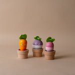 Wooden Stacking Vegetables FINNBIRD - wood toy FIRE THE IMAGINATION
