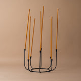Long Stem Iron Candelabra candle holder The Floral Society (Aesthetic Movement)