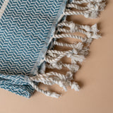 Striped Turkish Hand Towel with Tassel hand towel Pokoloko