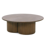 Kindred Fossil Coffee Table - Round Top 4 - a - FURNITURE - Coffee Table - Round Rowe Furniture