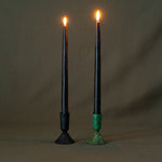 Forged Iron Candlestick Holder - Verdigris Green - Rug & Weave