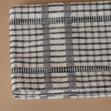 Cotton Check Dish Towel - Pewter kitchen towel DANICA (Faire)