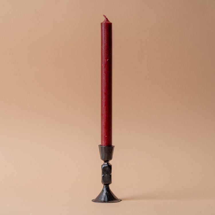 Hammered Cast Iron Candle Holder candle holder Irvin's Tinware (Faire)