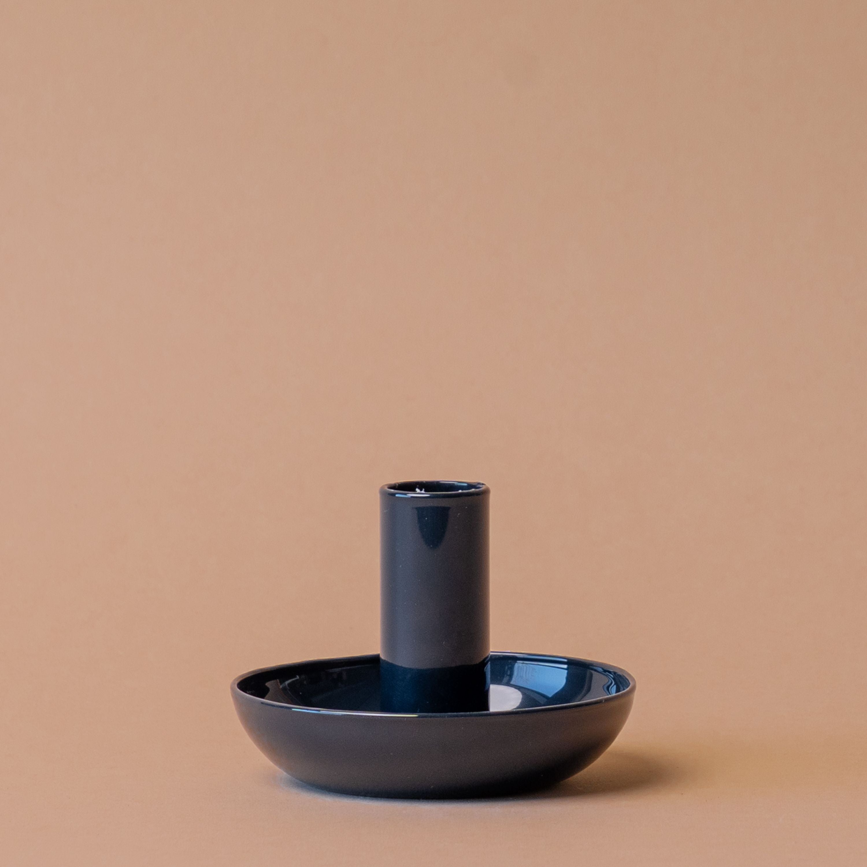 Simple Glass Candle Holder candle holder Abbott Collection Black