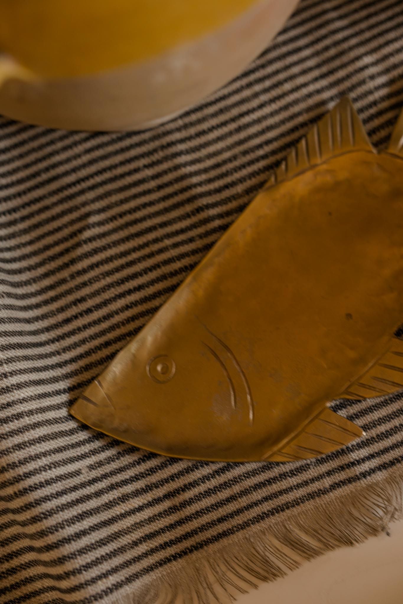 Forged Iron Fish Shaped Tray tray Indaba