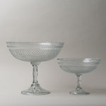 Pressed Scallop Glass Footed Bowl CHRISTMAS 2025 Creative Co-op (DYA)