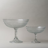 Pressed Scallop Glass Footed Bowl CHRISTMAS 2025 Creative Co-op (DYA)